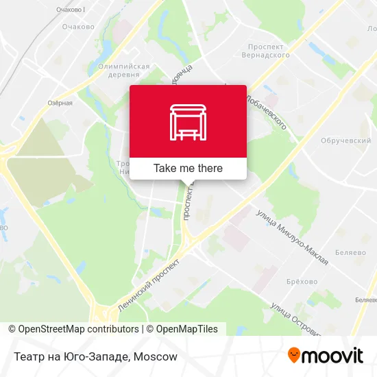 Театр на Юго-Западе map