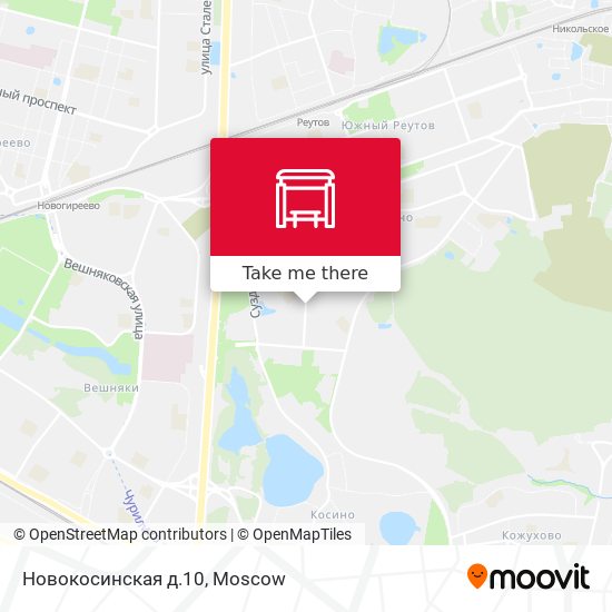 Новокосинская д.10 map