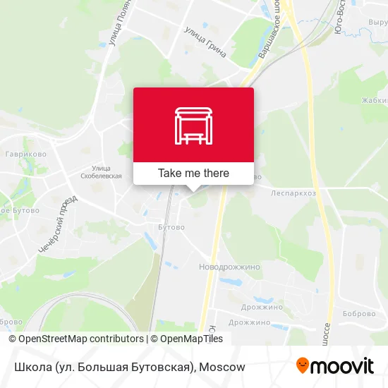 Школа (ул. Большая Бутовская) map