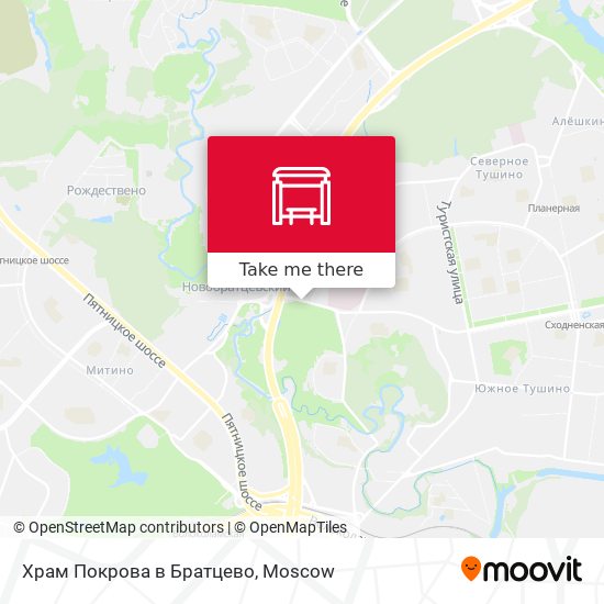 Храм Покрова в Братцево map