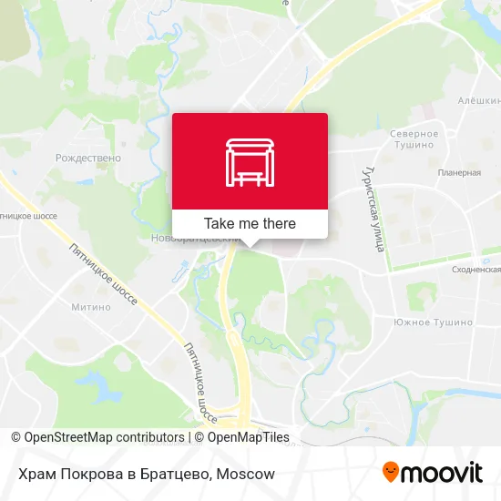 Храм Покрова в Братцево map
