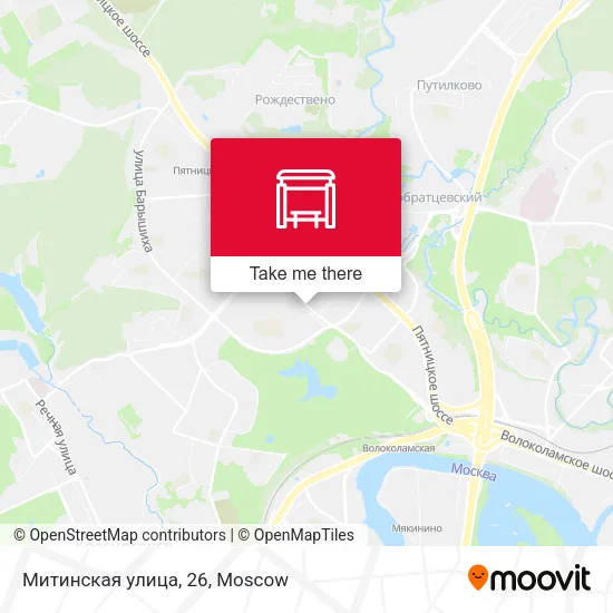 Митинская улица, 26 map