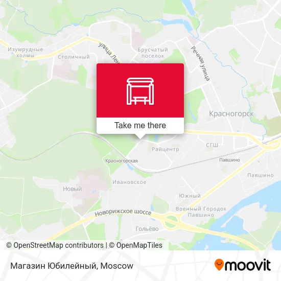 Магазин Юбилейный map