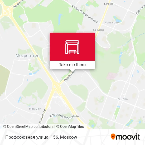 Профсоюзная улица, 156 map