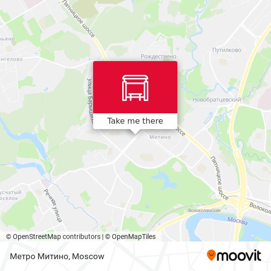 Метро Митино map