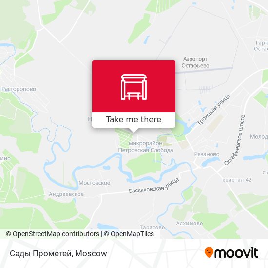 Сады Прометей map