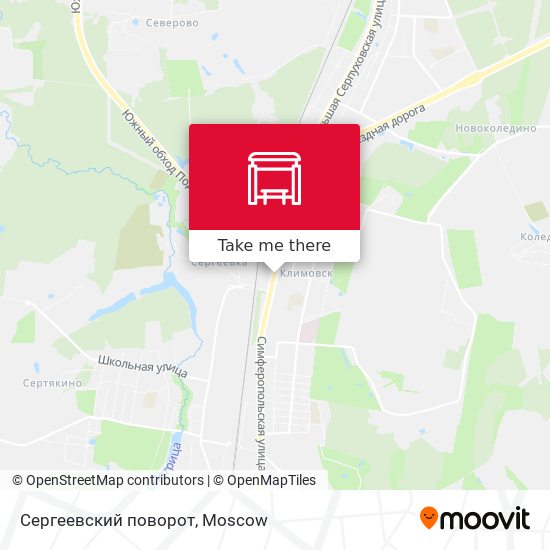 Сергеевский поворот map