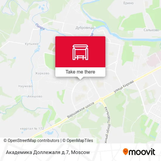 Академика Доллежаля д.7 map