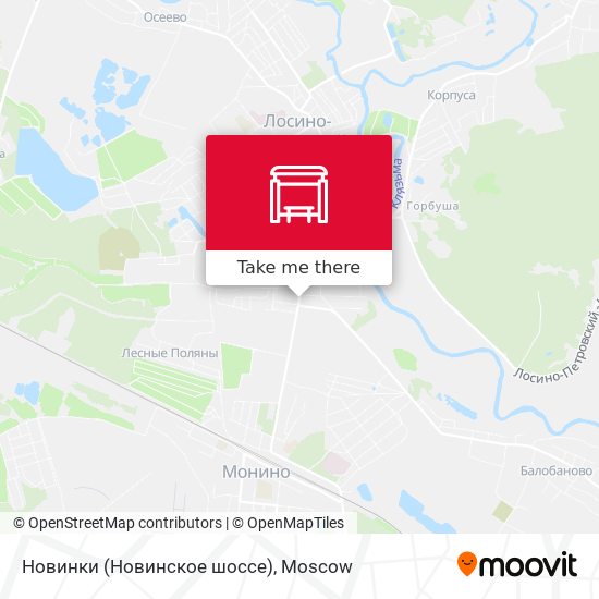 Новинки (Новинское шоссе) map