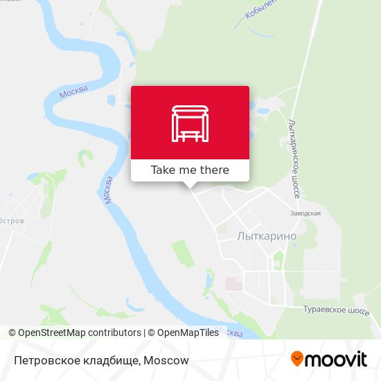 Петровское кладбище map