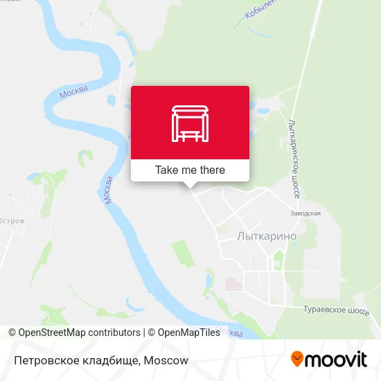 Петровское кладбище map