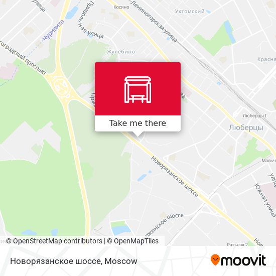 Новорязанское шоссе map