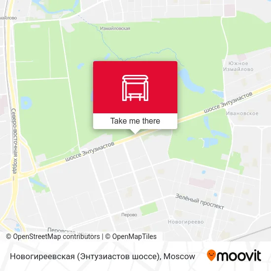 Новогиреевская (Энтузиастов шоссе) map