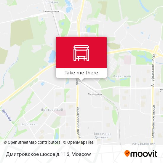 Дмитровское шоссе д.116 map