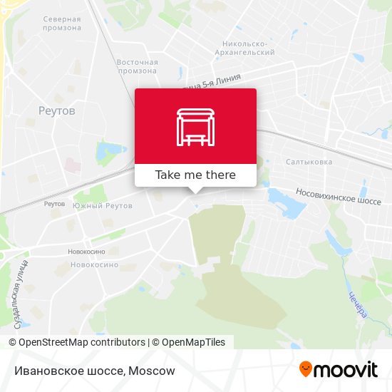 Ивановское шоссе map