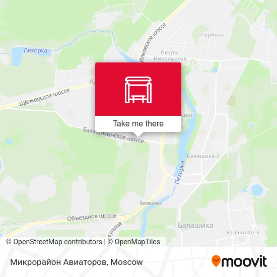 Микрорайон Авиаторов map