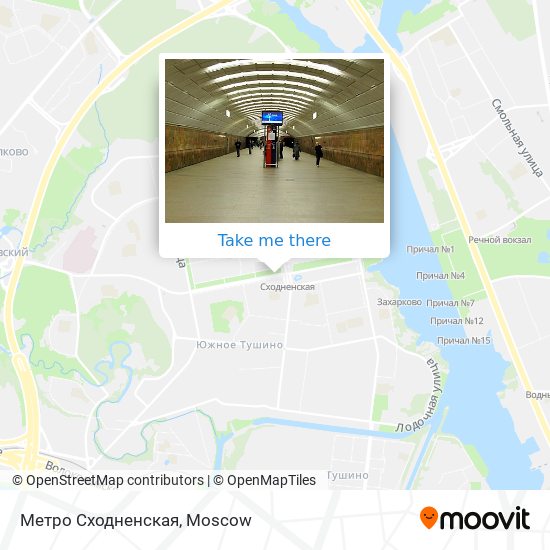 Метро Сходненская map