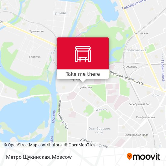 Метро Щукинская map