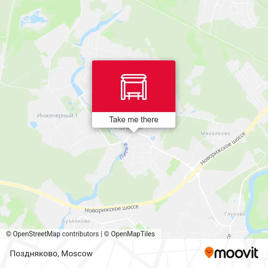 Поздняково map