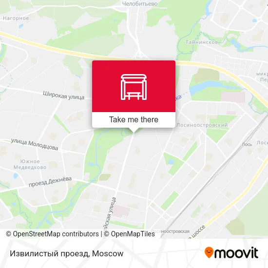 Извилистый проезд map