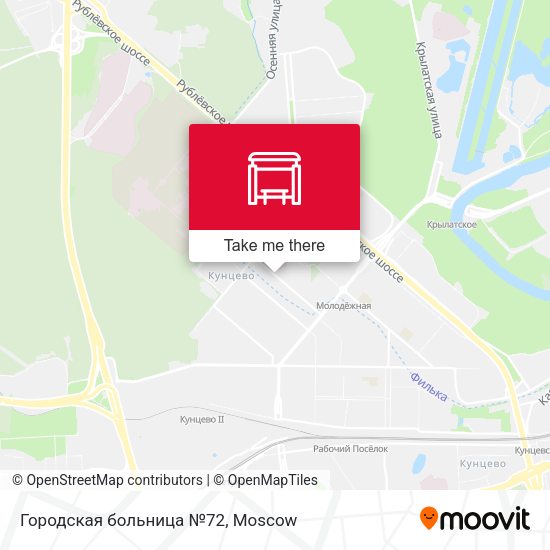 Городская больница №72 map