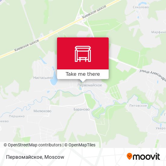 Первомайское map