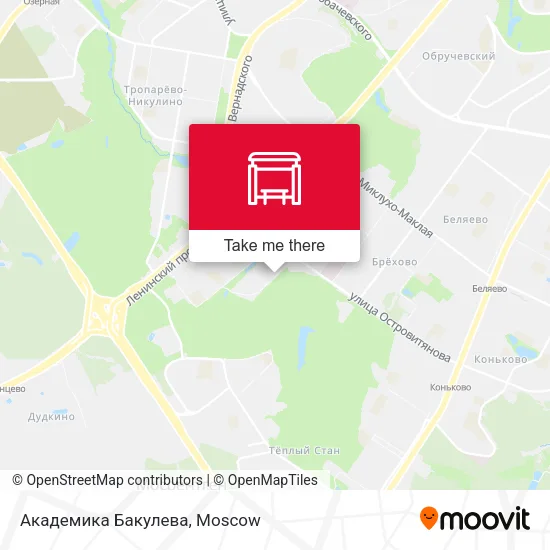 Академика Бакулева map