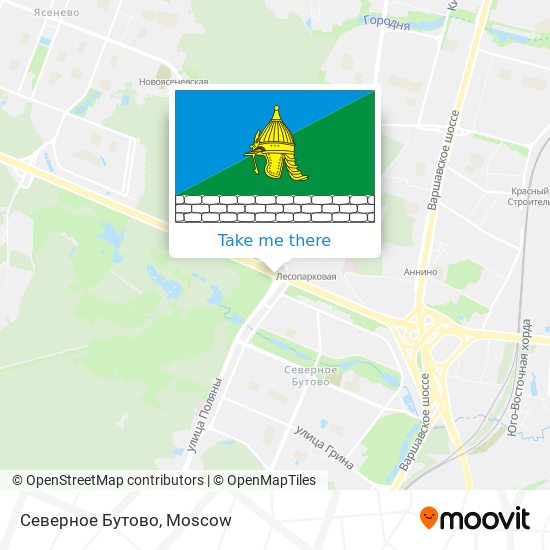 Северное Бутово map