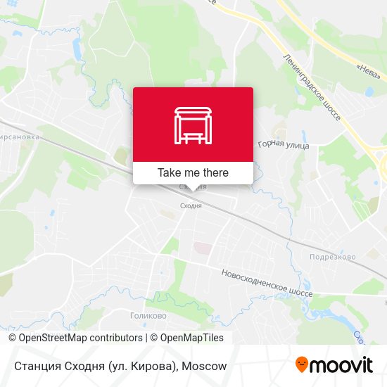 Станция Сходня (ул. Кирова) map
