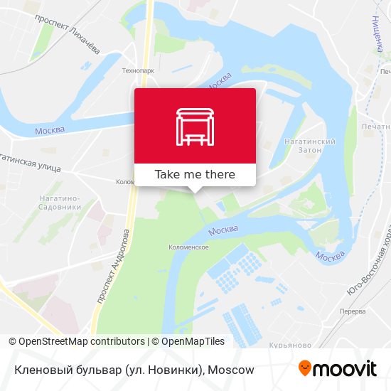 Кленовый бульвар (ул. Новинки) map