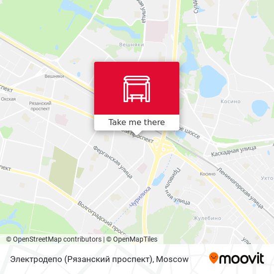 Электродепо (Рязанский проспект) map
