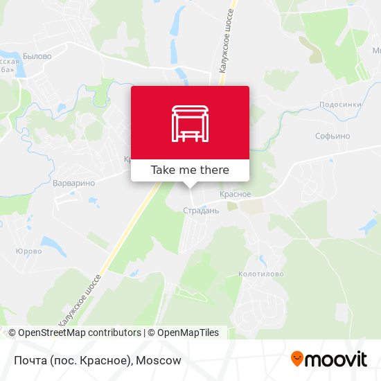 Почта (пос. Красное) map