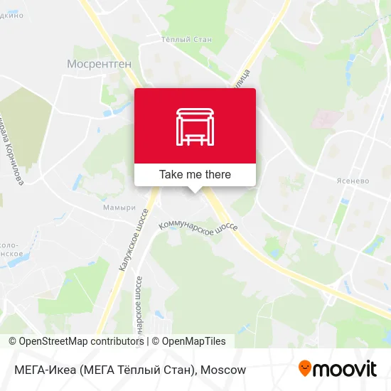 МЕГА-Икеа (МЕГА Тёплый Стан) map