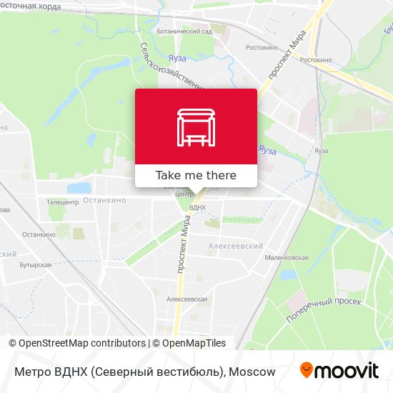 Метро ВДНХ (Северный вестибюль) map