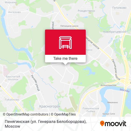 Пенягинская (ул. Генерала Белобородова) map