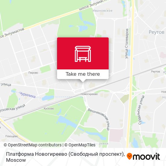 Платформа Новогиреево (Свободный проспект) map