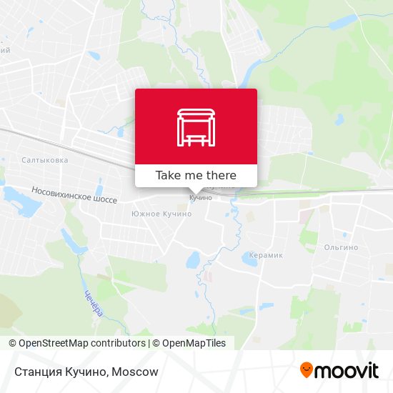 Станция Кучино map