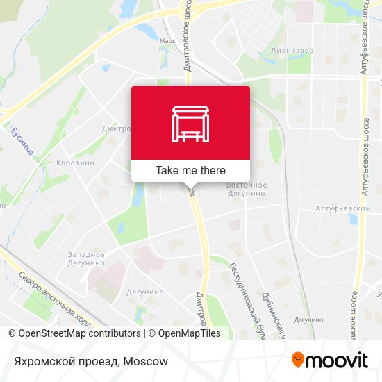 Яхромской проезд map