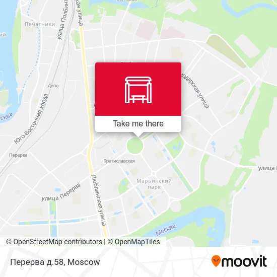 Перерва д.58 map