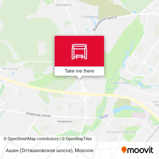 Ашан (Осташковское шоссе) map