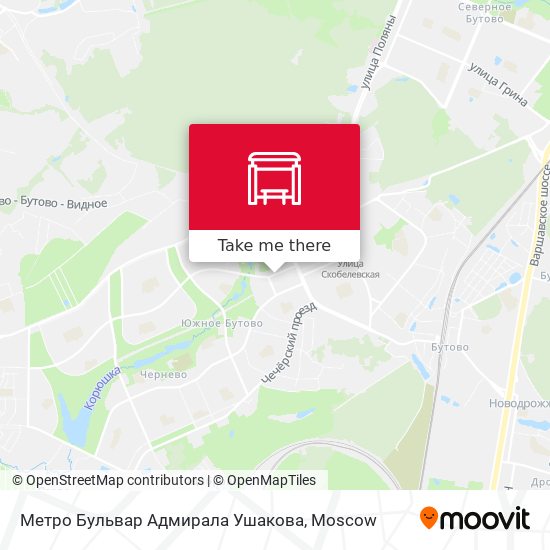 Метро Бульвар Адмирала Ушакова map