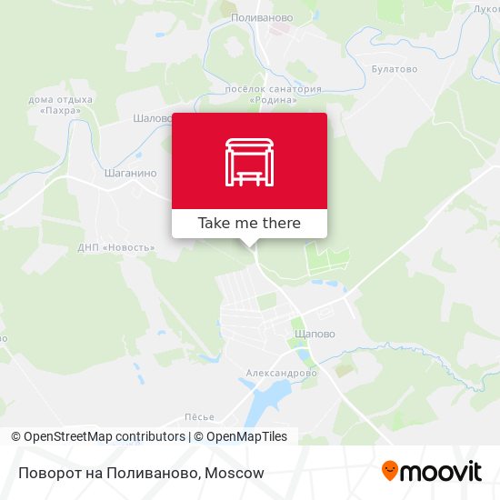 Поворот на Поливаново map