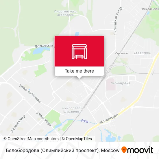 Белобородова (Олимпийский проспект) map