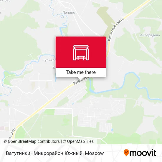 Ватутинки–Микрорайон Южный map
