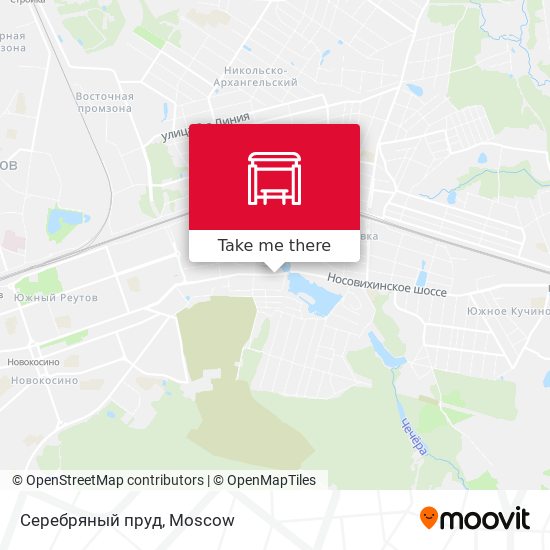 Серебряный пруд map