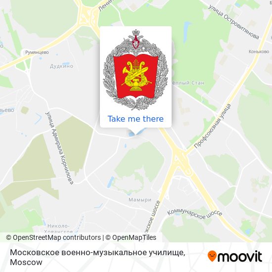 Московское военно-музыкальное училище map
