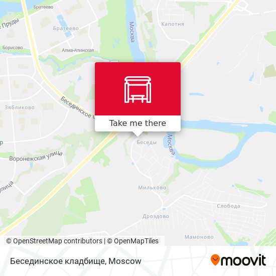 Бесединское кладбище map