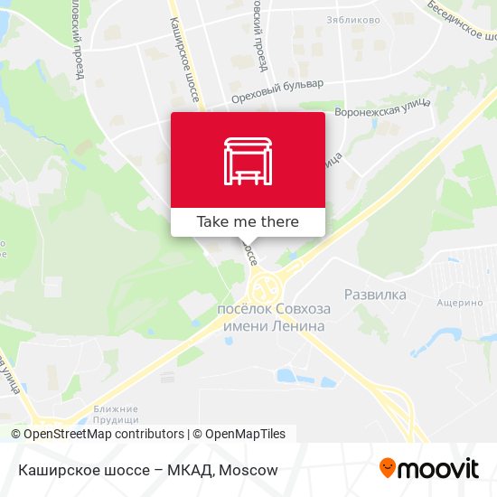 Каширское шоссе – МКАД map