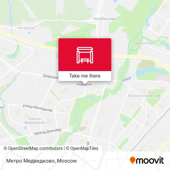 Метро Медведково map