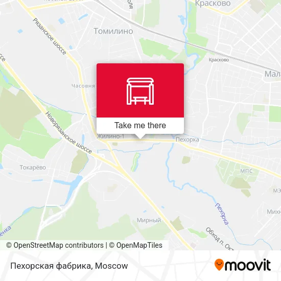 Пехорская фабрика map